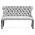 Atreve Madame Chesterfield Kárpitozott Pad 160cm Szürke