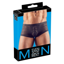  Áttetsző, csíkos boxer (fekete) [Opció: XL] férfi alsó