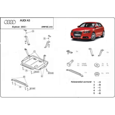  Audi A3, 2003-2008 - Motorvédő lemez autóalkatrész