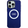 Audi AU-IMLMIP15PM-Q5/D2-BE IML Big Logo MagSafe Keménytok iPhone 15 Pro Max - Tengerészkék (BRA100509)