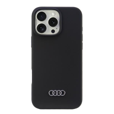 Audi AU-LSRIP16PM-Q3/D1-BK Silicone keménytok iPhone 16 Pro Max - fekete tok és táska