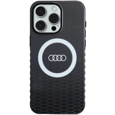 Audi IML Big Logo MagSafe tok iPhone 15 Pro Max - fekete tok és táska
