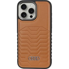 Audi Műbőr MagSafe Keménytok iPhone 14 Pro Max - Barna (AUDI000122) tok és táska