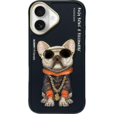 Audi Nimmy Glasses Cool Dog Tok iPhone 16 - Fekete (NIM000005) tok és táska