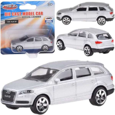  Audi q7 rugós modellautó 1:64 ezüst makett