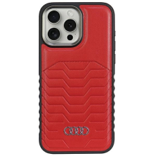 Audi Synthetic Leather Case MagSafe kompatibilis tok iPhone 14 Pro - piros tok és táska