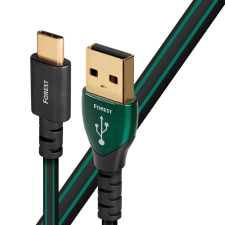 Audioquest Forest USB 2.0-A apa - USB-C Adatkábel 0.75m - Fekete/Zöld kábel és adapter