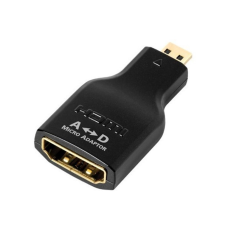Audioquest HDMI Type A anya - Micro HDMI Type D apa aranyozott csatlakozós adapter kábel és adapter