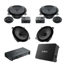 Audison Autóhangszóró csomag mélysugárzóval Suzuki Liana 2001-2007 Audison Prima 1010 W elektromos alkatrész