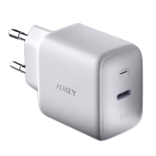 Aukey Omnia GaN USB-C Hálózati töltő - Fehér (61W) mobiltelefon kellék