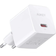 Aukey PA-Y20S Hálózati USB-C töltő - Fehér (20W) (PA-Y20S WHITE) mobiltelefon kellék