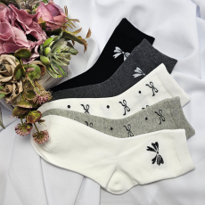 Aura Via Női zokni masni mintás 5 pár/cs 35-38