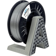 AURAPOL PET-G filament - ezüst, 1kg, 1,75mm, AURAPOL nyomtató kellék