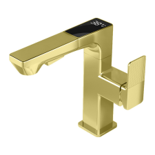 AUSTLER FH-3423 smart mosdó csaptelep - multifunkciós fej - vízhőfok kijelző (arany) csaptelep