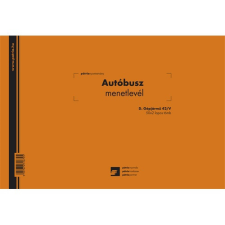 Autóbusz menetlevél 50x2 lapos tömb A/4 fekvő nyomtatvány