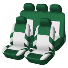 Autófejlesztés Univerzális üléshuzat garnitúra zöld-fehér (osztható) Exlusive ülésbetét, üléshuzat