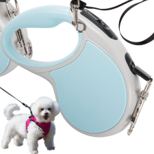  Automata póráz 5m, 15kg-ig, zárral erős hosszú - kék nyakörv, póráz, hám kutyáknak