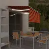  automata redőnyös, LED-es, szélérzékelős napellenző 3,5x2,5 m