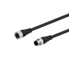 Autonics C1D8-10R - Szenzor kábel M12 DC 10m 8-vezetékes 8 tűs, 1: | csatl. aljzat 2: | csatl. dugó