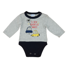 Autós hosszú ujjú baba body kombidressz, body