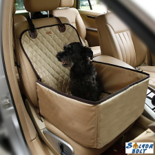  Autós kutyaülés (víz- és portaszító anyagból) Bézs szállítóbox, fekhely kutyáknak