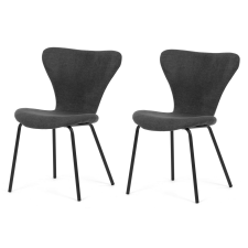 AUTRONIC CT-S8010 GREY2 étkezőszék szett, 2 db, sötétszürke bútor