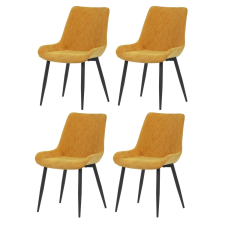 AUTRONIC DCL-218 YEL2 étkezőszék szett, 4 db, sárga bútor