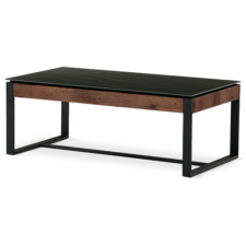Autronic Dohányzóasztal 121x45 cm kerámia matt fekete AHG-285 BK bútor