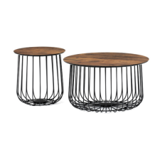 Autronic Dohányzóasztal 60 cm MDF matt barna AF-3007 OLW bútor