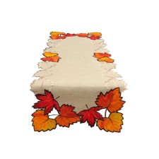 Autumn glow levélmintás asztali futó - 40x110 cm party kellék