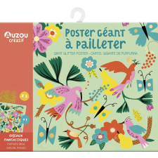 Auzou Poszter dekoráló készlet, Madarak Auzou kreatív és készségfejlesztő