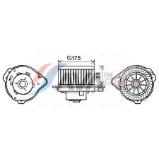 AVA QUALITY COOLING Utastér-ventilátor AVA QUALITY COOLING VO8174 autóalkatrész