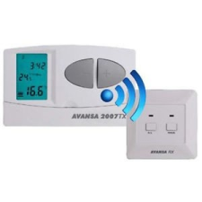 AVANSA Rádiós termosztát AVANSA 2007 TX vezeték nélküli szobatermosztát digitális kijelző, heti programozás fűtés vagy légkondicionáló szabályzó fűtésszabályozás