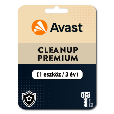avast! Avast Cleanup Premium (1 eszköz / 3 év) (Elektronikus licenc) karbantartó program