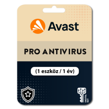 avast! Avast Pro Antivirus (1 eszköz / 1 év) (Elektronikus licenc) karbantartó program