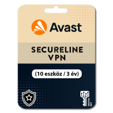 avast! Avast SecureLine VPN (10 eszköz / 3 év) (Elektronikus licenc) karbantartó program