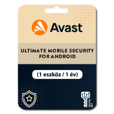 avast! Avast Ultimate Mobile Security for Android (1 eszköz / 1 év) (Elektronikus licenc) karbantartó program