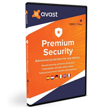 Avast Software s.r.o. Avast Premium Security - 10 eszköz / 1 év  elektronikus licenc karbantartó program