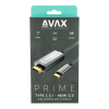 AVAX AV902 Prime USB-C - HDMI 2.0 Kábel 2m - Szürke (AV902)
