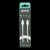 AVAX CB622 CREAMY+ USB Type-C apa - USB Type-C apa Töltőkábel - Fehér/Rózsaarany (1.5m)