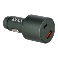 AVAX CC680B CARLY+ USB-A + USB-C 140W autós töltő fekete (CC680B) mobiltelefon kellék