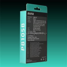 AVAX Powerbank USB-C 20W 10000mAh (fekete) (AVAX_PB105B) power bank