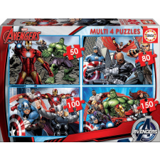 Avengers gyerek puzzle készlet 4 az 1-ben puzzle, kirakós