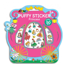 AVENIR 3D csillogós pufi matrica készlet - Hercegnők kreatív és készségfejlesztő