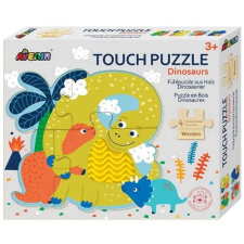 AVENIR Fa tapintós puzzle - Dinók puzzle, kirakós
