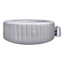 Avenli Venice szürke rattan mintás felfújható jakuzzi, 204 × 70 cm, 1000 liter jakuzzi