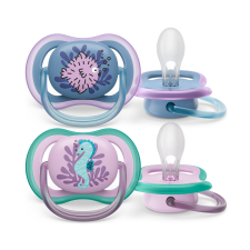 Avent SCF085/61 Játszócumi Ultra air Mintás 6-18hó lányos (tenger), 2db cumi