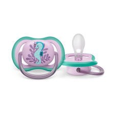 Avent SCF086/06 Játszócumi Ultra air Mintás 6-18m csikóhal, 1db cumi