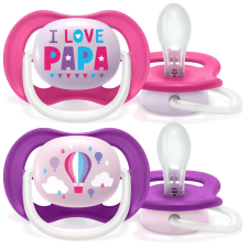 Avent Ultra Air 2 db-os játszócumi (6-18 hónap) - I love papa cumi