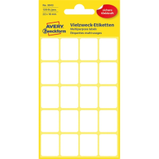 Avery 3043 22x18mm univerzális 120db-os fehér etikett (3043) etikett